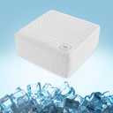 HARBOREST Cooling Cube Pillow - Side Sleeper Pillow for Neck and Shoulder Pain, Memory Foam Pillow Cube Pro with Adjustable Firmness,12"x12"x5" (White-ice)