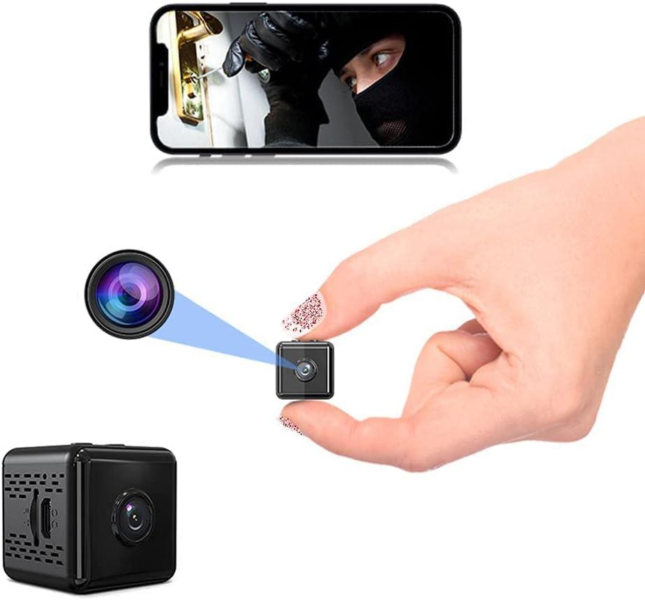 Mini Spy Camera, WiFi Hidden Camera 1080P HD Small Nanny Cam with Night Vision and Motion Detection Indoor Baby Security Camera for Home Office Spy Cam