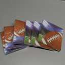 Creative Converting 331930 Football Party Beverage Napkins Brown, 6 Pack