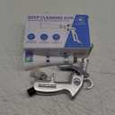 Tornado Dry Cleaning Gun with Brass Adjustable Air Flow Nozzle,Air Blower Gun Quickly Blasts Dirt and Dust from Surface Works with Air Compressor (Silver)