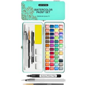 Amazon.com: ARTISTRO Watercolor Paint Set - Portable Paint Kit - Perfect for Gifting to Adults, Teens, Tweens, & Kids : Toys & Games