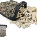 2.2lb/1000g Crushed Coral for Freshwater Aquarium PH-Adjusting Bio-Filter Media Bags Reusable Aquarium Filter Material