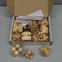 Wooden Brain Teaser Puzzles, 12pcs 3D Brain Teasers for Adults Teens Kids, Logic Mind Puzzle Box Lock Toy Removing Assembling 3D Small Puzzle Gift Set, Small 3D Unique IQ Hand Puzzles