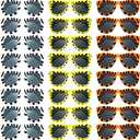Flutesan Pack of 24 Animal Print Sunglasses Jungle Sunglasses Zoo Animal Glasses Safari Kids Party Favor Wild Girl Boy Eyewear, Tiger, Zebra, Cheetah Glass for Birthday Summer Beach Theme Party