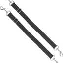 Harrison Howard Fully Elastic Horse Blanket Leg Straps Replacement, Adjustable Stretch Leg Straps for Horse Rugs, Secure Fit for Turnout, Stable & Transport (1 Pair) Royal Black Medium (Belly Surcingle Straps)