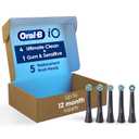 Oral-B iO Ultimate Clean Replacement Brush Heads, 5 Count, 4 Ultimate Clean + 1 Gum & Sensitive Black