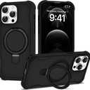 PeakFuel Compatible with iPhone 11 Case 6.1'' with Magnetic Ring Stand [Military Drop Protection][Compatible with MagSafe] Shockproof 11 Phone Case for Men Wowen,Black