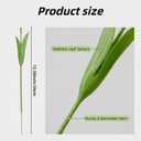 30 Pcs Artificial Tulip Stem with Leaves Plastic Floral Wire Stem Craft Flower Bouquet Making for Floral Tulip Arrangement, DIY Craft Bouquet Making, and Florist Supplies