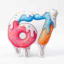Yinkin 67 Plush Decor 14 Inch 6 7 Me Me Themed Ice Cream Drip Plush Pillow Gift Pillow Six Seven Style for Six Seven Birthday Party Sofa Bedroom Decoration