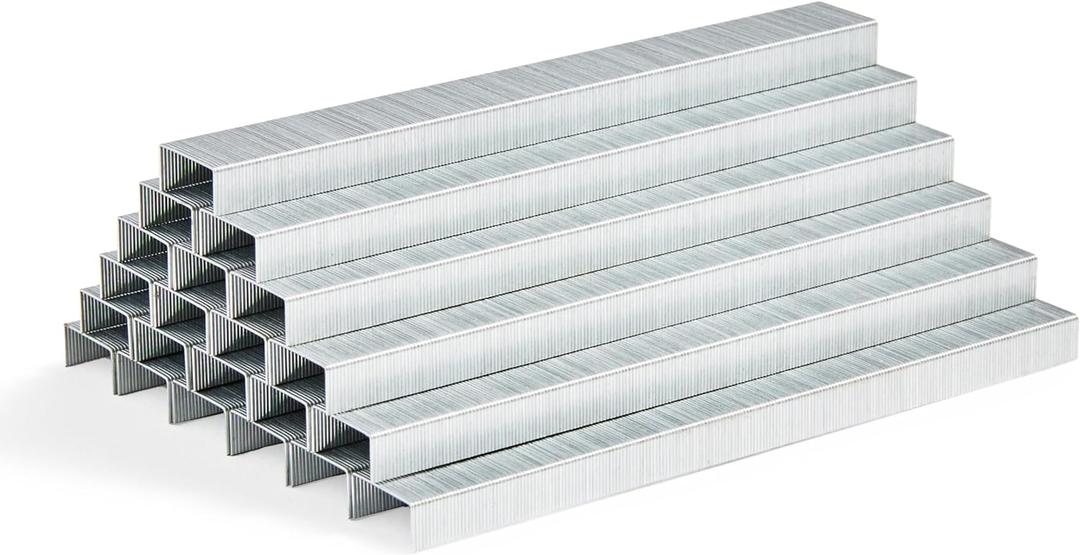 Amazon Basics Standard Stapler Staples, 1/4" Length, 50000 Count, 10-Pack of 5000, Silver