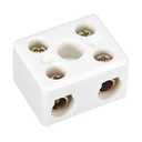 Uxcell 2 Way Ceramics Terminal Blocks High Temp Porcelain Ceramic Connectors for Electric Wire Cable