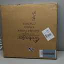 FOREHOGAR Metal Garden Fence 28in (H) x 11.7ft (L), 5 Panels + 6 Stakes Rustproof Border Fence Animal Barrier for Dog, No Dig Garden Fencing for Yard Flower Bed Patio Outdoor, CTW2828 Black