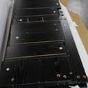 Black Tall 7 Drawer Dresser for Bedroom, Modern Wood Closet Dressers & Chests of Drawers with Jewelry Storage, 23.6" L*15.8" W*47.5" H in Large Vertical Dresser for Bedroom, Living Room, Nursery