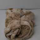 Cozy Bliss Faux Fur Throw Blanket for Couch, Fuzzy Soft Plush Thick Bubble Blanket for Sofa Bedroom Living Room, 60 * 80 Inches Tie-dye Beige