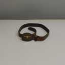 Verdusa Women's Vintage Western Leather Buckle Belt (Coffee Brown)