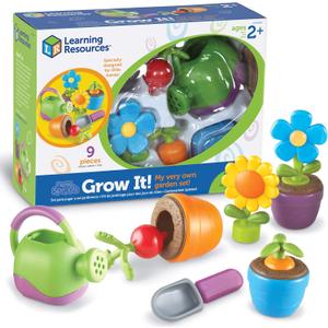 Learning Resources New Sprouts Grow It! Toddler Gardening Set - 9 Pieces, Ages 2+ Toddler Learning Toys, Garden Toys for Kids, Spring and Easter Toys for Boys and Girls