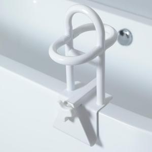 Triple Grip Adjustable Bathtub Handles for Seniors, Fits 3-Inch+ Thick Walls. Please Measure Before Purchasing Tub Grab Bars for Side of Tub, Handicap Grab Bars, Tub Handles for Elderly Balance