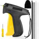 Tagging Gun for Clothing, Mini Tagging Gun for Clothes Sewing, Quick Fixed Tag Gun Kit Mini Stitch Gun with 2 Needles,1 Storage Bag, 1800 Clear & 1800 Black 0.17 Micro Fasteners