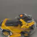 HOMCOM Ride On Excavator, Kids Bulldozer Pull Cart with Horn, Under Seat Storage, Sit and Scoot Pretend Play Toy Construction Car for Ages 18-48 Months