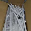 Heart Shaped Metal Balloon Arch Kit,7.8ft Wedding Heart Arch Backdrop Stand,with Water Bag for Proposal, Wedding, Valentines Day, Bridal, Birthday Party Decorations (White-Regular-L)