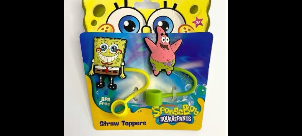 6 x 
SpongeBob SquarePants Straw Toppers