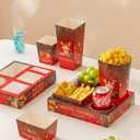 Baffect Movie Night Snack Trays 100pcs Include 20 Movie Night Trays, 20 Popcorn Boxes, 20 Salad Bowls, 20 Nacho Bowls, 20 Movie Party Invitations, Outdoor Movie Night Supplies For Nacho Bar