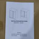 Frameless Bathtub Shower Door 56"-60" W X 59" H,Glass Shower Doors for Tub,Sliding Bathroom Tub Glass Door with Explosion-Proof Film,5/16" (8mm) Clear Tempered Glass,Stainless Steel Frame,Sturdy,Gold