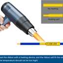 NineLeaf 2 Roll Black on Yellow Heat Shrink Tubes Label Tape Compatible for Brother HSe-621 HSe621 HS621 HS-621 for P-Touch PT1180 PTD200 PT1090 Label Maker - 8.8mm (0.34inch) x 1.5m (4.92ft)