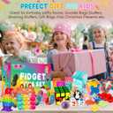 120 Pcs Fidget Toys Pack, Pop Sensory Party Favors Set Gifts for Kids Adults Boy Girl Stocking Stuffers Autistic Bulk Goodie Bag Filler Treasure Box Classroom Prizes School
