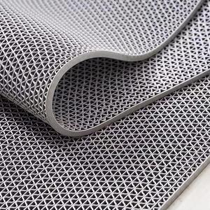 WochiTV Non Slip Drainage Mats PVC Pool Floor Mat 0.23'' Thick Outdoor Indoor Parking Space Mat for Bathroom Garage Basement Backyard Commercial Kitchen 3x10Ft (Grey)