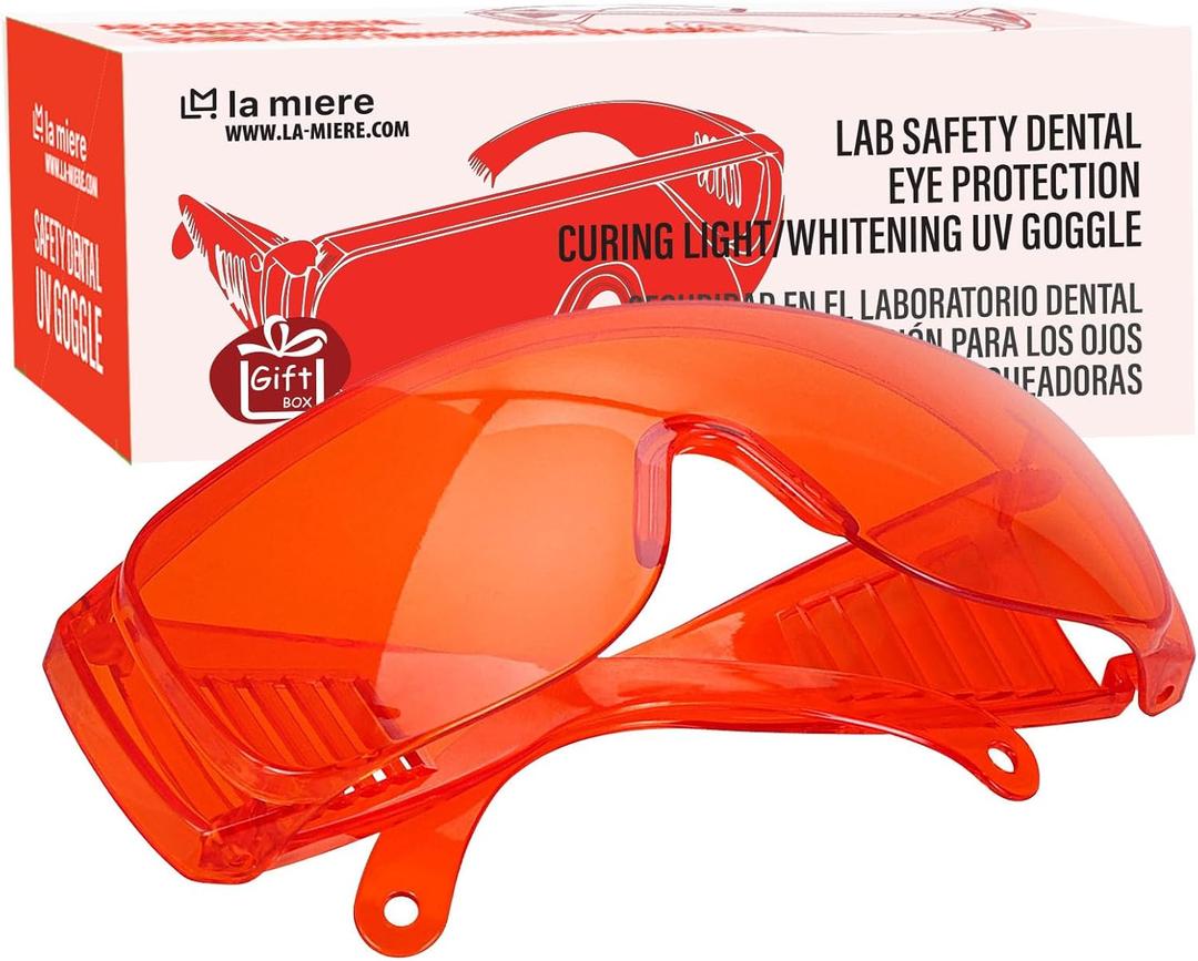 Curing Light Glasses Dental, Teeth Whitening Safety Glasses, Dental Eyewear LED Protective Goggles, 1 Pack