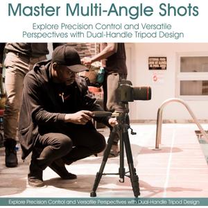 Ubeesize 74Inc Dual Handle Camera Tripod SR74