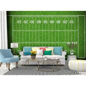 Wall Mural American Football Field Football Stadium Stock Pictures, Royalty Peel and Stick Wallpaper Self Adhesive Wallpaper Large Wall Sticker Removable Vinyl Film Roll Shelf Paper Home Decor