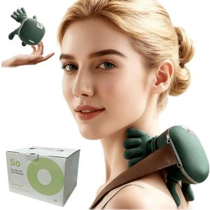 Neck Massager 2025with Heat Shiatsu Shoulder & Cervical Massager, Wireless Electric Neck and Back Massager for Pain Relief deep Tissue Massage-Green.