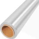 JOYIT 50' Long X 35 Wide Clear Cellophane Wrap Roll - 3 Mil Thicker Cellophane Roll, Clear Bags for Gifts Baskets Wrap, Flower Arts Crafts Food Treats Wrapping (1 Count (Pack of 1))