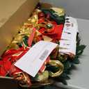 [ 8 Modes & Timer ] 6 Ft Prelit Full Pop Up Christmas Tree with 200 Warm LED Lights, Gold and Red Ribbon, Bows, Balls Ornaments Easy Assemble Collapsible Xmas Trees Holiday Party Decor