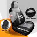 Car Seat Covers Full Set, Nappa Leather Waterproof Car Seat Protector, Airbag Compatible Universal Automotive Cushions Fit for Most Sedans, SUVs & Trucks