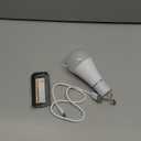 Rechargeable Light Bulbs with Remote Control and USB Charging; Dimmable Battery Operated Light Bulb with 3 Color and 4 Timer; A19 Wireless Light Bulbs for Wall Sconce Not-Hardwired, 1 Pack