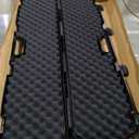 Condition 1 42 Economy Single Gun Carrying Case Model 210 with Foam, Long Storage Case, Fits Scope, Lockable TSA Friendly, Water Resistant, Made in USA, 42.03"x10.50"x3.81" (Black)