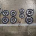 Aurorafy Cast Iron Olympic 2 Inch Weight Plate and Standard 1 Inch Weight Plate for Weightlifting and Strength Training, Multiple Weights