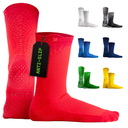 LUX Sports Thin Grip Socks for Cleat Sports - Moisture-Wicking Anti Slip Socks for Men & Women - Soccer, Football, Baseball