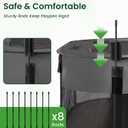 Love's cabin Pet Puppy Dog Playpen, Small Dog Tent Crates Cage Indoor/Outdoor, Portable Exercise Playpen for Cat, Foldable Pop Up Dog Kennel Playpen with Carring Case (S, Grey)