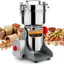 800G Electric Grain Grinder Mill，110V Swing-Type 304 High-speed Spice Herb Mill Commercial Powder Machine for Dry Cereals Grain Herb Spice Coffee Corn Bean Pepper, Etc., (800G High-Speed)