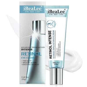 Temporary Tightener Eye Cream-Instantly Reduces Under- Bags, Dark Circles & Wrinkles, Anti-Aging with Retinol & Hyaluronic Acid, Under Eye Creams Suit unisex Firm Smooth firming Non-Greasy-5AAAAA