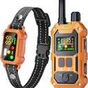 BLACKDOG Military Dog Shock Collar - 4200ft Dog Training Collar with Remote, 4 Training Modes, Flashlight & Strobe, 3-Month Battery, IP67 Waterproof Dog E Collar for All Breeds 5-150lbs (Orange)