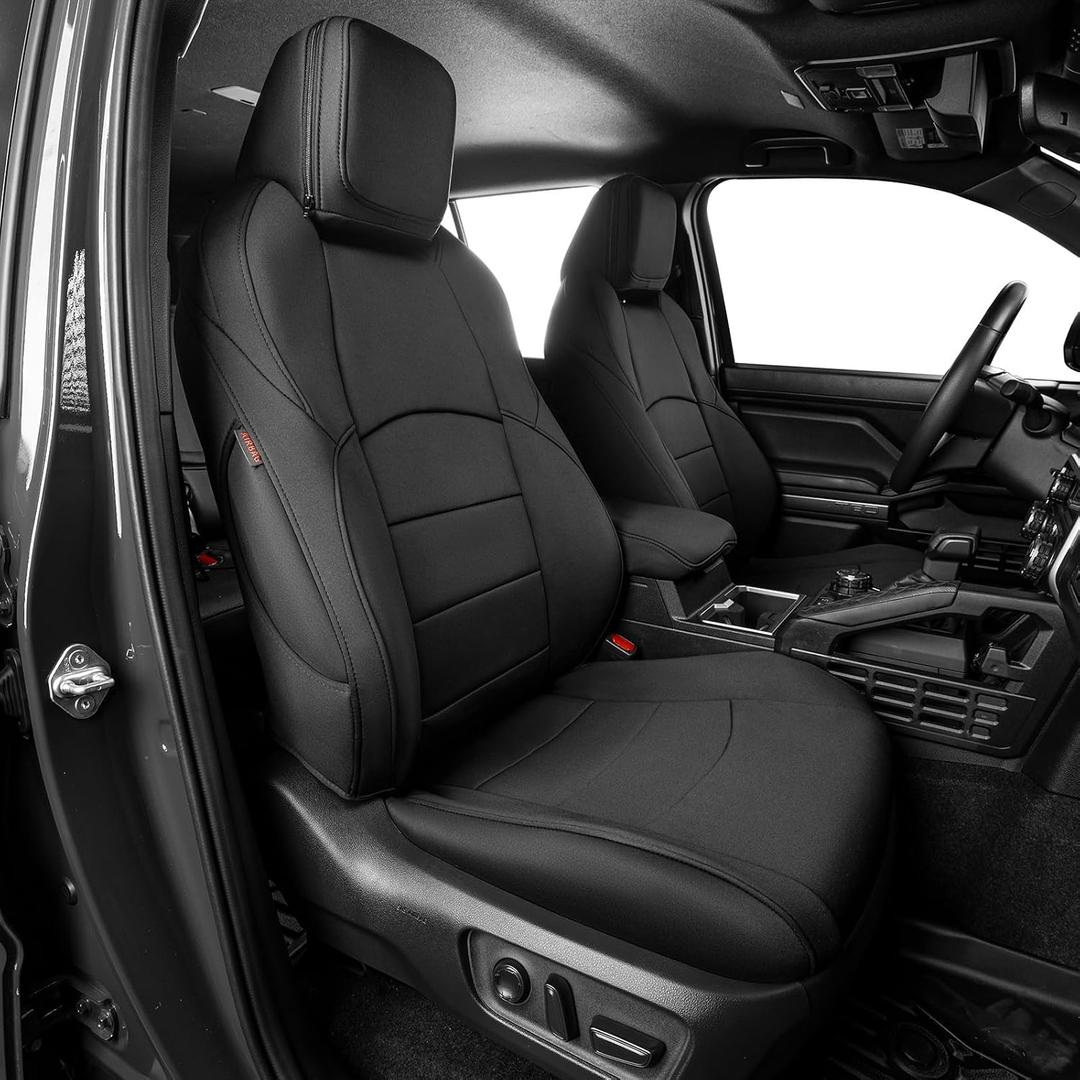 EKR 4runner 2025 2026 Car Seat Covers Full Set (5 Seats),Seat Cover Custom Fit for Toyota 4 Runner,Car Seat Protector Waterproof,Neoprene Car Seat Cushion,Black Car Seat Cover,Neoprene(Black)