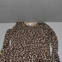 Amazon Essentials Women's Long-Sleeve Lightweight Crewneck Sweater (Available in Plus Size) (Camel Cheetah, Small)