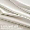 ANRODUO Ivory White Velvet Curtains 108 Inches Long Blackout Thermal Insulated Soundproof Curtain Privacy Room Darkening Curtains Grommet Window Drapes for Bedroom Living Room 42 x 108 Inch Set of 2