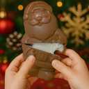 Fruidles Christmas Santa Holiday Treats, Marshmallow Filled Santa, Party Bag Fillers, individually Boxed, Kosher Certified Dairy, 3.5 Oz Chocolate Bar (2-Pack) (EXP 06/08/27)