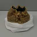 DJBM Ladies Full Diamonds Bucket Handbag Rhinestone Evening Bag Bling Clutch Purse for Women Party Prom Cocktail Wedding (Multi Gold L)